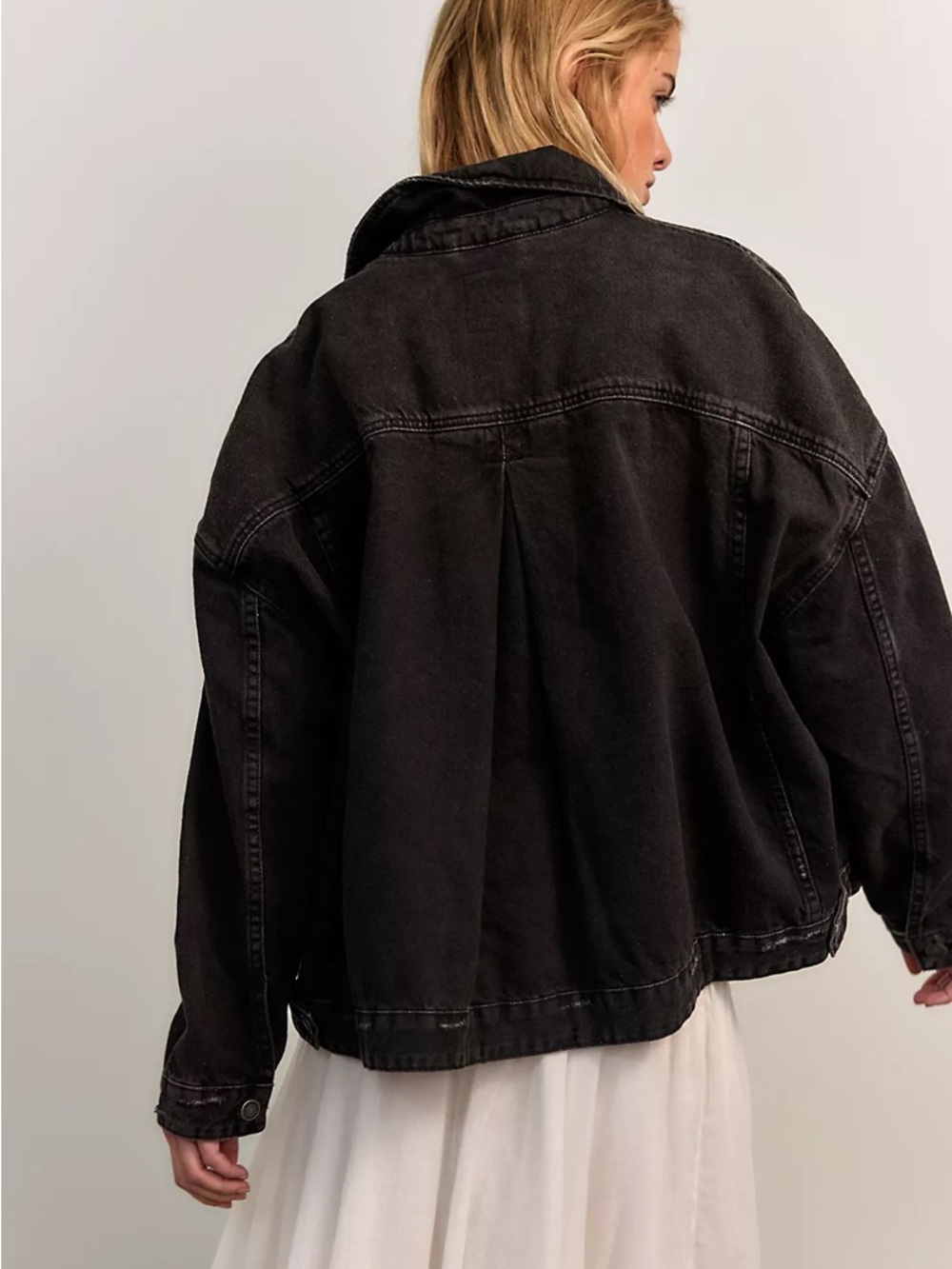 NWOT Free People We The Free Opal Swing Denim Jacket Size Small - Picture 3 of 16